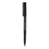 ONYX Rollerball Pen, Stick, Extra-Fine 0.5 mm, Blue Ink, Black/Blue Barrel, Dozen