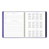 Contemporary Monthly Planner, 11.38 x 9.63, Purple Cover, 12-Month (Jan to Dec): 2025