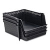 Nest and Stack Open Lid Storage Bin, 13.5" x 15" x 8.5", Black, 3/Pack