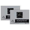 XL Series Newsprint Pad, Foldover Binding, 50 Sheet, 18x24 inch, Pack of 2