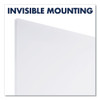 InvisaMount Vertical Magnetic Glass Dry-Erase Boards, 42" x 74", White Surface