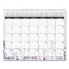 Recycled Wild Flower Wall Calendar, Wild Flowers Artwork, 15 x 12, White/Multicolor Sheets, 12-Month (Jan to Dec): 2025