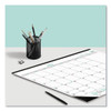 EcoLogix Monthly Desk Pad Calendar, 22 x 17, White/Green Sheets, Black Binding/Corners, 12-Month (Jan to Dec): 2025 EcoLogix Monthly Desk Pad Calendar, 22 x 17, White/Green Sheets, Black Binding/Corners, 12-Month (Jan to Dec): 2025