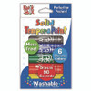 Kwik Stix Tempera Paint Set, 0.7" x 3.5", Assorted, 6 Sticks/Pack, 24 Packs/Carton