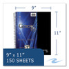 Genesis Notebook, 3-Subject, Medium/College Rule, Randomly Assorted Cover Colors, (150) 11 x 9 Sheets, 12/Carton
