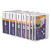 QuickFit D-Ring View Binder, 3 Rings, 5" Capacity, 11 x 8.5, White