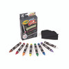 Washable Dry Erase Crayons w/E-Z Erase Cloth, Assorted Bright Colors, 8/Box
