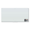 Magnetic Glass Dry Erase Board Value Pack, 70" x 35", Frosted White Surface