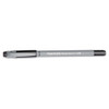 FlexGrip Ultra Recycled Ballpoint Pen, Stick, Fine 0.8 mm, Black Ink, Gray Barrel, Dozen