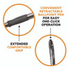 GLIDE Bold Ballpoint Pen, Retractable, Bold 1.6 mm, Black Ink, Translucent Black Barrel, 4/Pack