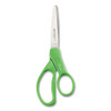 Student Scissors with Antimicrobial Protection, Pointed Tip, 7" Long, 3" Cut Length, Randomly Assorted Handle Color