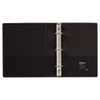 Mini Size Durable View Binder with Round Rings, 3 Rings, 1" Capacity, 8.5 x 5.5, Black