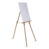 Oak Display Tripod Easel, 60" High, Wood/Brass Oak Display Tripod Easel, 60" High, Wood/Brass