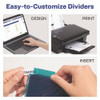Big Tab Insertable Two-Pocket Plastic Dividers, 5-Tab, 11.13 x 9.25, Assorted, 1 Set