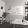Melamine Dry Erase Board, 96" x 48", White Surface, Gray/Natural Aluminum Frame