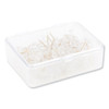 Standard Push Pins, Plastic, Clear, Clear Head/Gold Pin, 0.44", 100/Pack