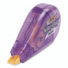 Wite-Out Brand Mini Correction Tape, Non-Refillable, Blue/Purple/Yellow Applicators, 0.2" x 314.4", 3/Pack