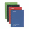 Wirebound Notebook, 1-Subject, Medium/College Rule, Assorted Cover Colors, (70) 10.5 x 8 Sheets, 4/Pack