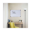 Magnetic Steel Dry Erase Marker Board, 36" x 24", White Surface, Satin Aluminum Frame