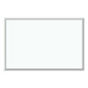 Melamine Dry Erase Board, 36" x 24" (Actual Size: 35" x 23"), White Surface, Satin Aluminum Frame