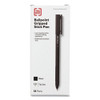 Gripped Ballpoint Pen, Stick, Medium 1 mm, Black Ink, Black Barrel, Dozen