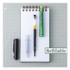 Precise V5 BeGreen Rollerball Pen, Stick, Extra-Fine 0.5 mm, Black Ink, Black Barrel, Dozen