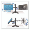 Dual Monitor Desk Stand, For 19" to 32" Monitors, 36.4" x 11" x 18.3", Black, Supports 17.6 lb
