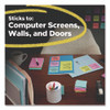 Super Sticky Pads in Canary Yellow, 3 x 3, 90 Sheets/Pad, 10 Pads/Pack