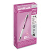 Signo 207 City of Hope Edition Gel Pen, Retractable, Medium 0.7 mm, Black Ink, Translucent Pink/White Barrel, Dozen