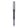 VISION Rollerball Pen, Stick, Bold 1 mm, Blue Ink, Black/Blue/Clear Barrel, Dozen