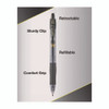 G2 Premium Gel Pen, Retractable, Extra-Fine 0.5 mm, Black Ink, Smoke/Black Barrel, 4/Pack