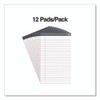 Notepads, Wide/Legal Rule, 50 White 8.5 x 14 Sheets, 12/Pack