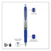 Signo Gel Pen, Retractable, Medium 0.7 mm, Blue Ink, Silver/Blue Barrel, Dozen