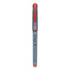 V Razor Point Liquid Ink Porous Point Pen, Stick, Extra-Fine 0.5 mm, Red Ink, Gray/Translucent Red Barrel, Dozen