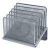 Wire Mesh Incline Sorter, Open Design, 5 Sections, Letter-Size, 7.72 x 11.65 x 10.83, Silver Wire Mesh Incline Sorter, Open Design, 5 Sections, Letter-Size, 7.72 x 11.65 x 10.83, Silver