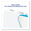 Print and Apply Index Maker Clear Label Dividers, Extra Wide Tab, 5-Tab, White Tabs, 11.25 x 9.25, White, 5 Sets