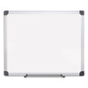 Porcelain Value Dry Erase Board, 24" x 36", White Surface, Satin Aluminum Frame