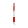 EasyTouch Ballpoint Pen, Retractable, Medium 1 mm, Red Ink, Clear Barrel, Dozen