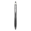 RexGrip BeGreen Ballpoint Pen, Retractable, Medium 1 mm, Black Ink, Smoke/Black Barrel, Dozen
