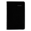 DayMinder Block Format Weekly Appointment Book, 8.5 x 5.5, Black Cover, 12-Month (Jan to Dec): 2025