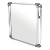 Nexus Double-Sided Portable Whiteboard Tablet, 27.88" x 27.88", White Surface, Satin Aluminum Frame