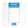 WallMates Self-Adhesive Dry Erase Weekly Planning Surfaces, 18 x 24, White/Gray/Orange Sheets, Undated