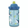 Eddy + Kids Water Bottle, Sharks and Rays Design, 14 oz, Multicolor