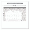 Monthly Desk Pad Calendar, DoodlePlan Coloring Pages, 17.75 x 10.88, Black Binding, Clear Corners, 12-Month (Jan-Dec): 2025