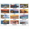 Seascape Panoramic Desk Pad, Seascape Panoramic Photography, 22 x 17, White Sheets, Clear Corners, 12-Month (Jan-Dec): 2025