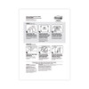 Poster Strips, Removable, Holds Up to 1 lb per Pair, 0.63 x 1.75, White, 4/Pack, 100 Packs/Carton