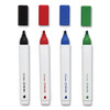 Dry Erase Marker, Tank-Style, Medium Chisel Tip, Assorted Colors, 4/Pack