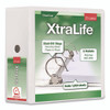 XtraLife ClearVue Non-Stick Slant-D Ring Binder, 3 Rings, 5" Capacity, 11 x 8.5, White