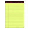 Gold Fibre Writing Pads, Wide/Legal Rule, 50 Canary-Yellow 8.5 x 11.75 Sheets, 4/Pack