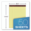 Gold Fibre Writing Pads, Wide/Legal Rule, 50 Canary-Yellow 8.5 x 11.75 Sheets, 4/Pack